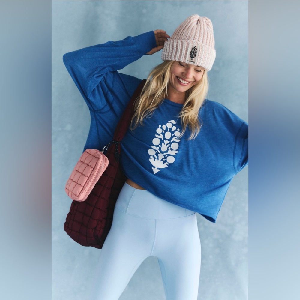 Blue Graphic Women's Top